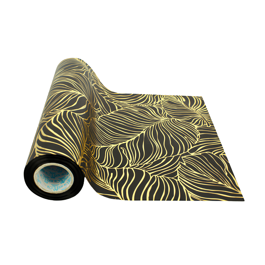 Bobina Simple Packet Flor Negro Oro